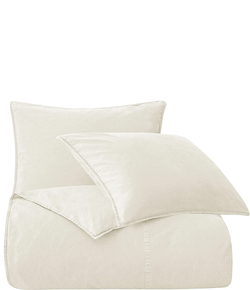 HiEnd Accents Stonewashed Cotton Canvas Duvet Cover Mini Set