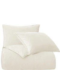 HiEnd Accents Stonewashed Cotton Canvas Duvet Cover Mini Set