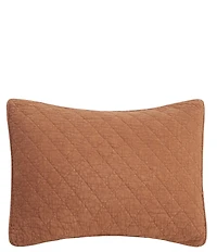 HiEnd Accents Stonewashed Cotton Gauze Diamond Quilted Stitch Pillow Sham