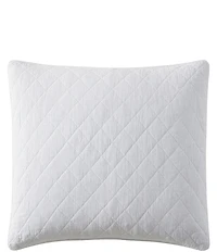 Hiend Accents Stonewashed Cotton Gauze Diamond Stitch Euro Sham