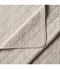 HiEnd Accents Stonewashed Cotton Gauze Diamond Stitch Pattern Quilt