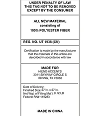 HiEnd Accents Stonewashed Cotton Quilted Velvet Euro Sham