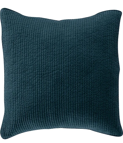 HiEnd Accents Stonewashed Cotton Quilted Velvet Euro Sham