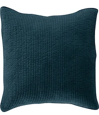 HiEnd Accents Stonewashed Cotton Quilted Velvet Euro Sham