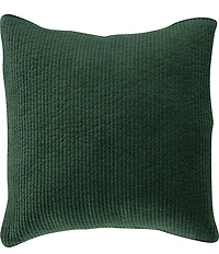 HiEnd Accents Stonewashed Cotton Quilted Velvet Euro Sham