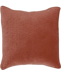 HiEnd Accents Stonewashed Cotton Quilted Velvet Euro Sham
