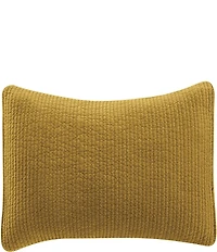 HiEnd Accents Stonewashed Cotton Quilted Velvet Pillow Sham