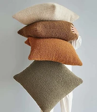 HiEnd Accents Teddy Boucle Woven Square Pillow