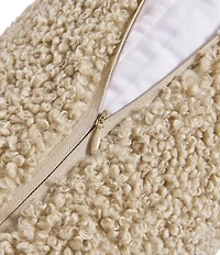 HiEnd Accents Teddy Boucle Woven Square Pillow
