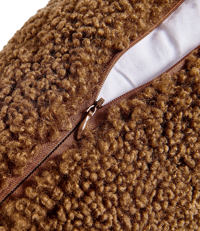 HiEnd Accents Teddy Boucle Woven Square Pillow
