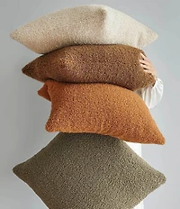 HiEnd Accents Teddy Soft Plush Textured Boucle Euro Pillow