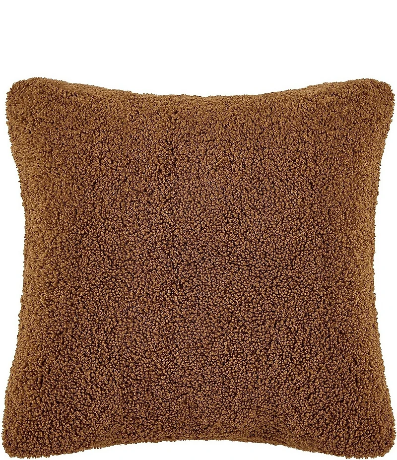 HiEnd Accents Teddy Soft Plush Textured Boucle Euro Pillow