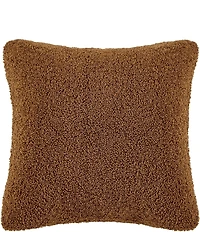 HiEnd Accents Teddy Soft Plush Textured Boucle Euro Pillow