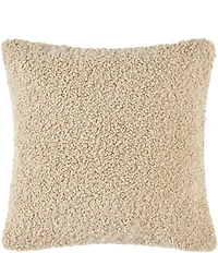HiEnd Accents Teddy Soft Plush Textured Boucle Euro Pillow