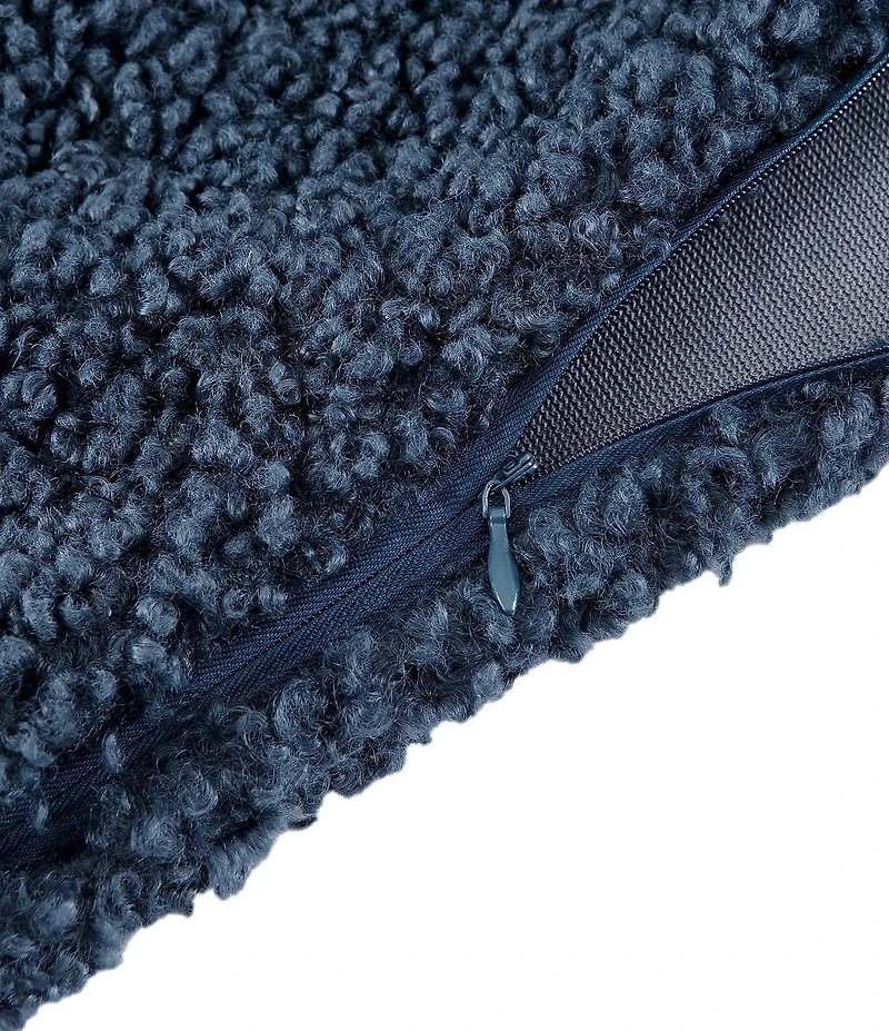 HiEnd Accents Teddy Soft Plush Textured Boucle Euro Pillow