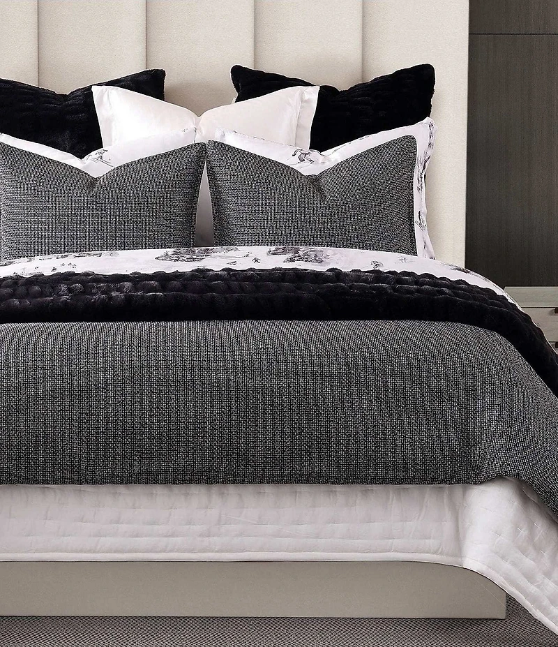 HiEnd Accents Tweed Textured Woven Comforter Mini Set