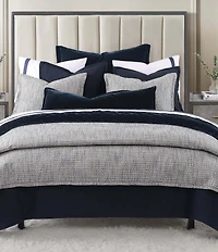 HiEnd Accents Tweed Textured Woven Duvet Cover Mini Set