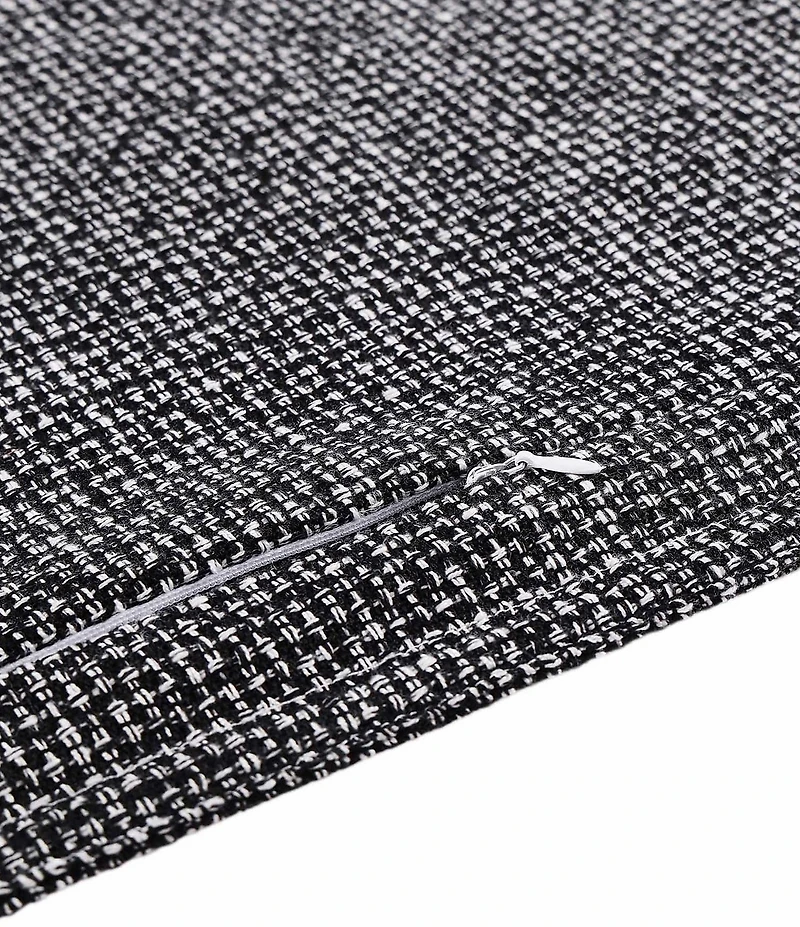 HiEnd Accents Tweed Textured Woven Duvet Cover Mini Set