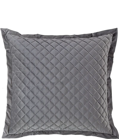 HiEnd Accents Velvet Quilted Euro Sham