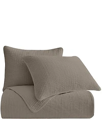HiEnd Accents Venetian Stone Washed Cotton Velvet Quilt Mini Set