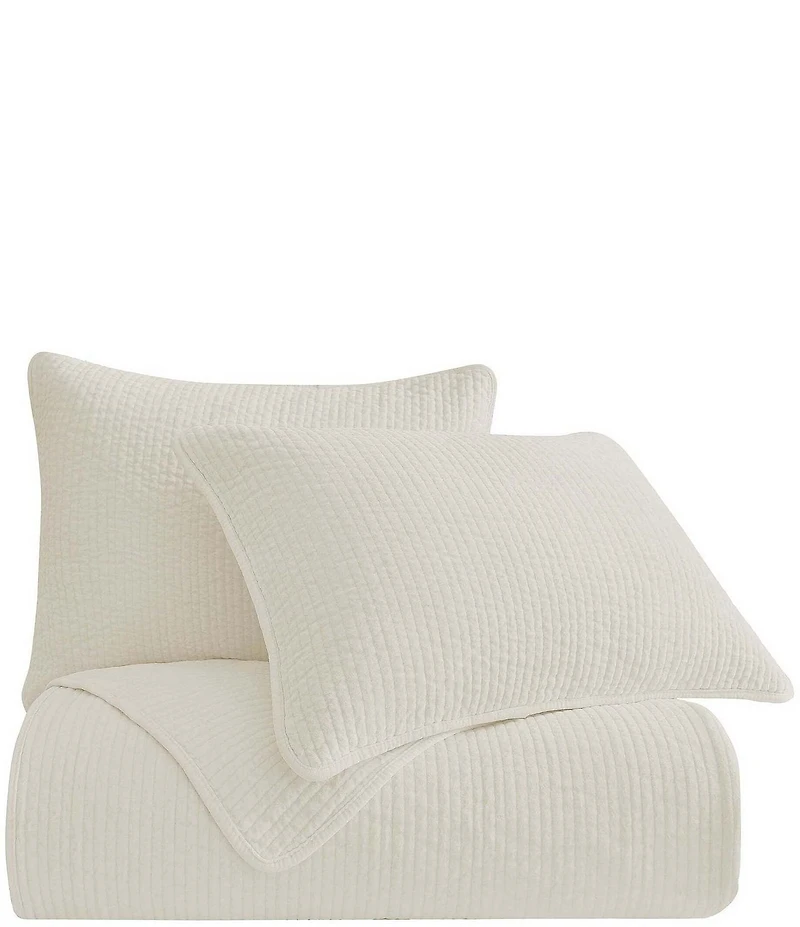 HiEnd Accents Venetian Stone Washed Cotton Velvet Quilt Mini Set