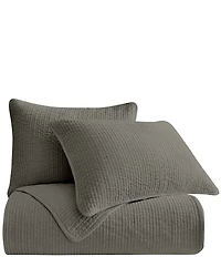 HiEnd Accents Venetian Stone Washed Cotton Velvet Quilt Mini Set