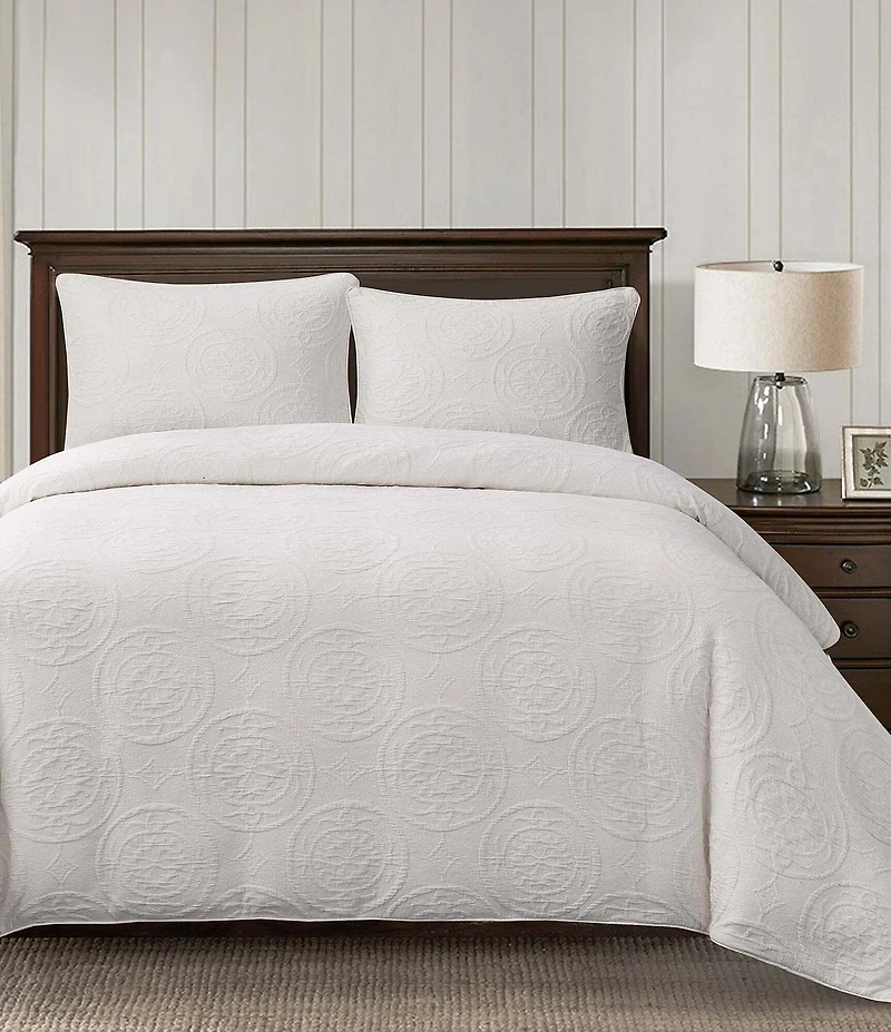 HiEnd Accents Verona Patterned Matelasse Duvet Cover Mini Set