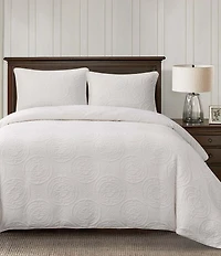 HiEnd Accents Verona Patterned Matelasse Duvet Cover Mini Set