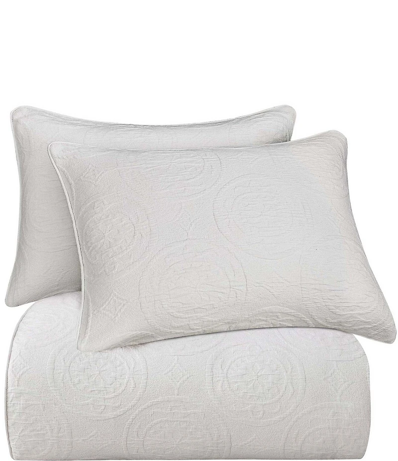 HiEnd Accents Verona Patterned Matelasse Duvet Cover Mini Set