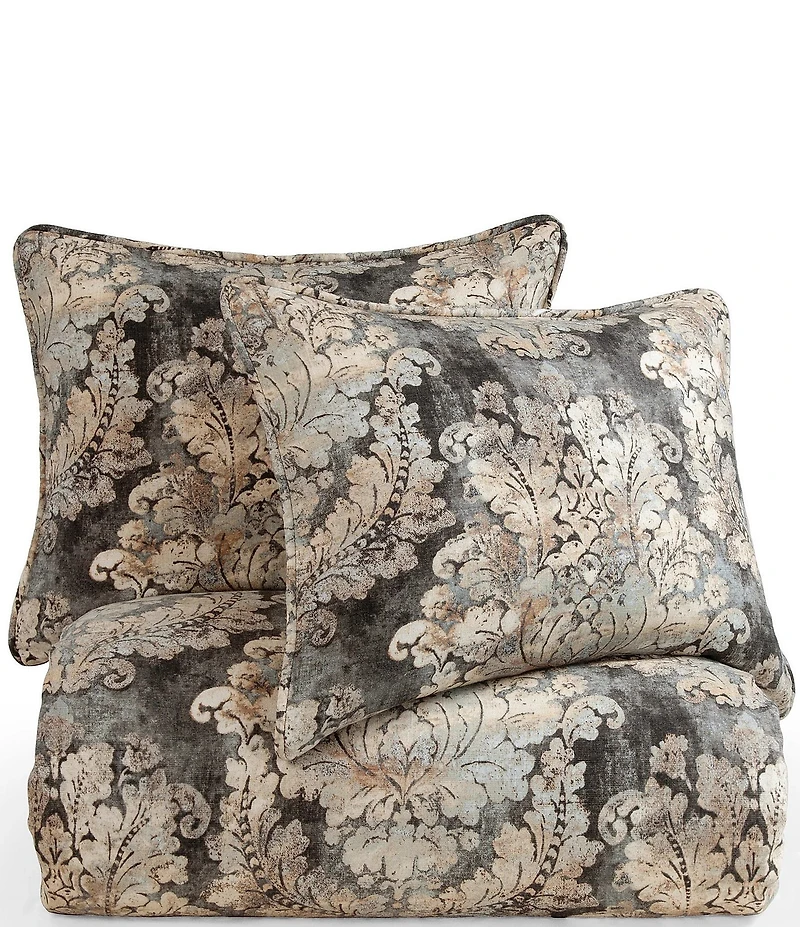HiEnd Accents Victoria Damask Print Mini Comforter Set