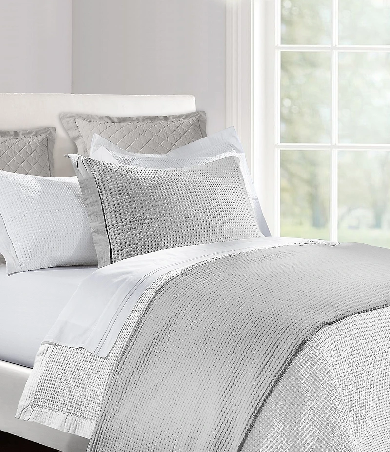 HiEnd Accents Stonewashed Cotton Waffle Weave Coverlet