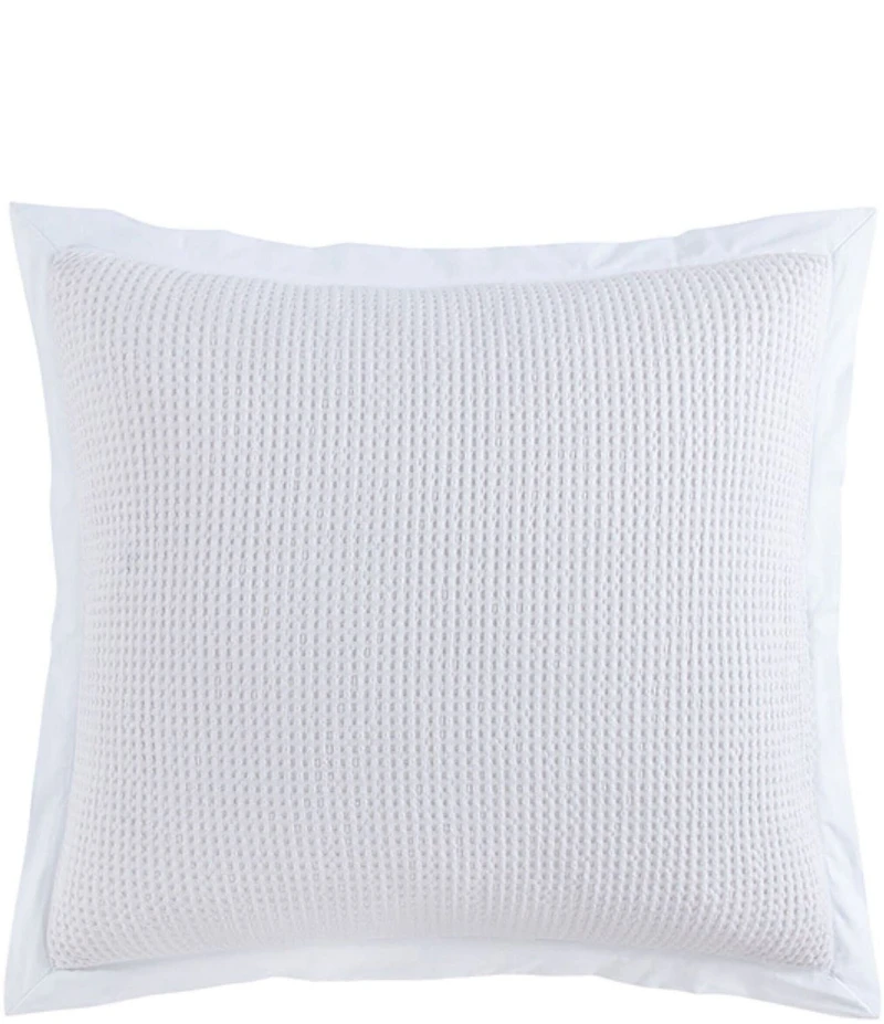 HiEnd Accents Stonewashed Cotton Waffle Weave Euro Sham