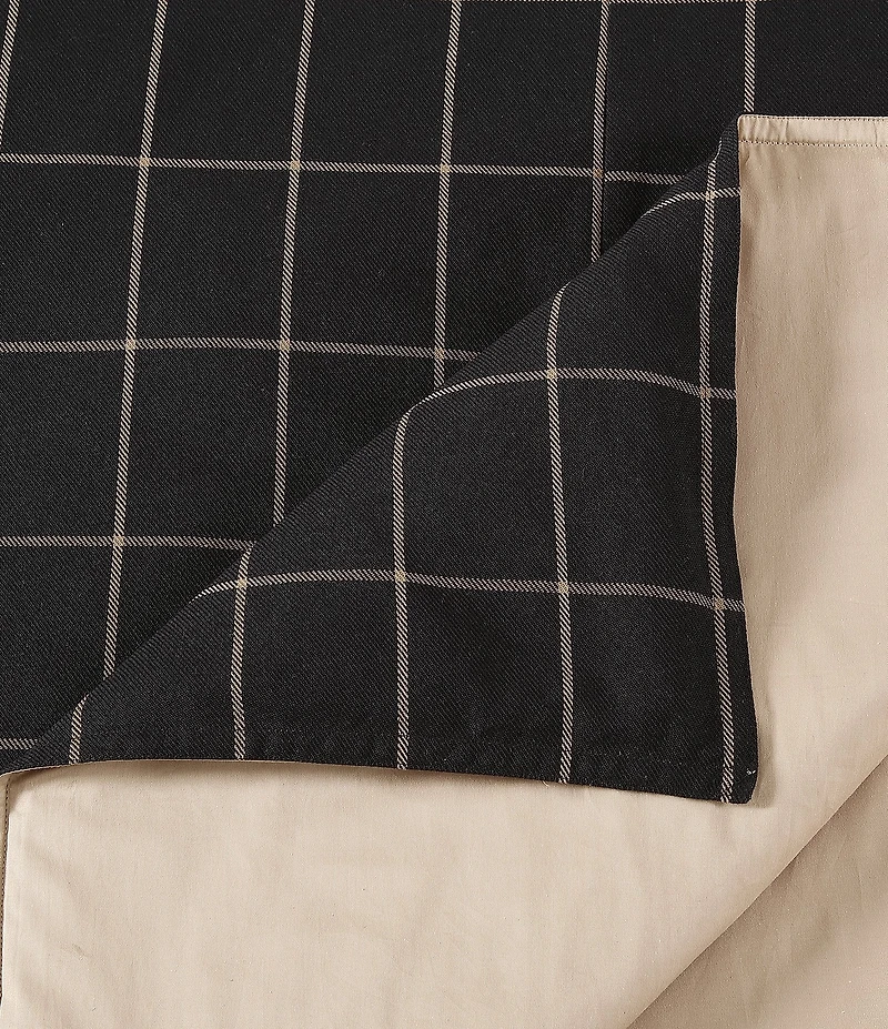 Hiend Accents Windowpane Plaid Duvet Cover Mini Set