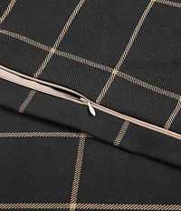 Hiend Accents Windowpane Plaid Duvet Cover Mini Set