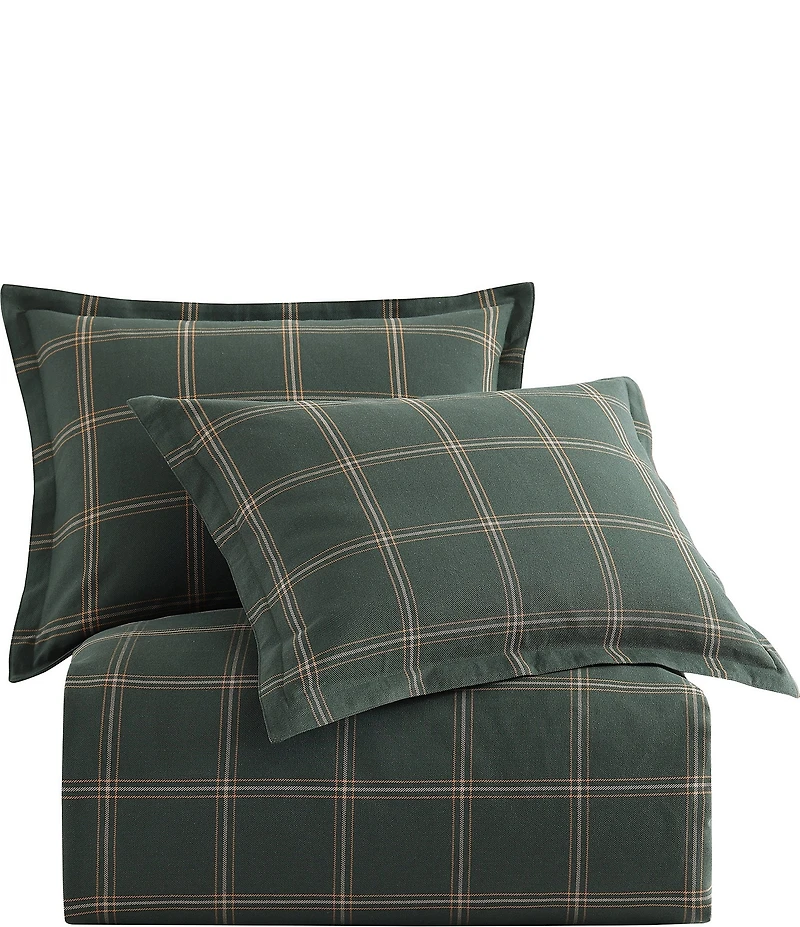 Hiend Accents Windowpane Plaid Duvet Cover Mini Set