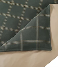 Hiend Accents Windowpane Plaid Duvet Cover Mini Set