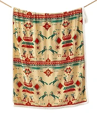 HiEnd Accents x Indigo Arizona Campfire Sherpa-Backed Southwestern Throw Blanket