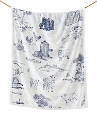 HiEnd Accents x Indigo Farm Life Campfire Sherpa-Backed Throw Blanket