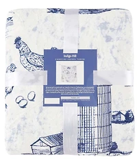 HiEnd Accents x Indigo Farm Life Campfire Sherpa-Backed Throw Blanket