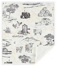 HiEnd Accents x Indigo Farm Life Campfire Sherpa-Backed Throw Blanket