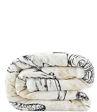 HiEnd Accents x Indigo Farm Life Campfire Sherpa-Backed Throw Blanket