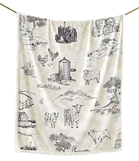 HiEnd Accents x Indigo Farm Life Campfire Sherpa-Backed Throw Blanket