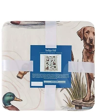 HiEnd Accents x Indigo Hill Duck Camp Campfire Hunting Sherpa Throw Blanket