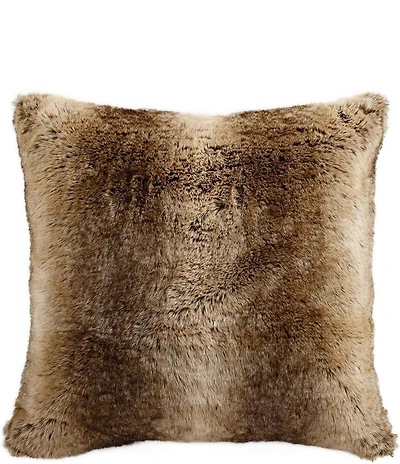 HiEnd Accents x Indigo Hill Faux Wolf Fur Euro Sham