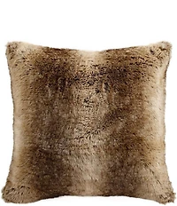 HiEnd Accents x Indigo Hill Faux Wolf Fur Euro Sham