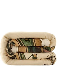 HiEnd Accents x Indigo Hill Highland Cow Campfire Sherpa Accent Pillow & Throw Blanket Mini Set