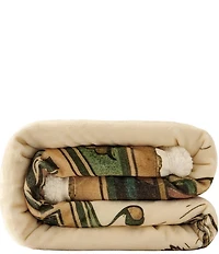 HiEnd Accents x Indigo Hill Highland Cow Campfire Sherpa Accent Throw Blanket