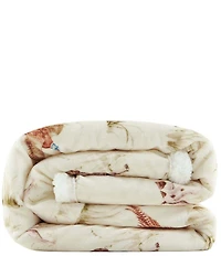 HiEnd Accents x Indigo Hill Hunt Life Campfire Sherpa Throw Blanket