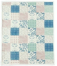 HiEnd Accents x Indigo Hill Patchwork Paisley Campfire Sherpa-Backed Western Throw Blanket