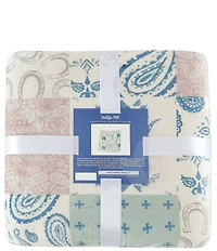 HiEnd Accents x Indigo Hill Patchwork Paisley Campfire Sherpa-Backed Western Throw Blanket
